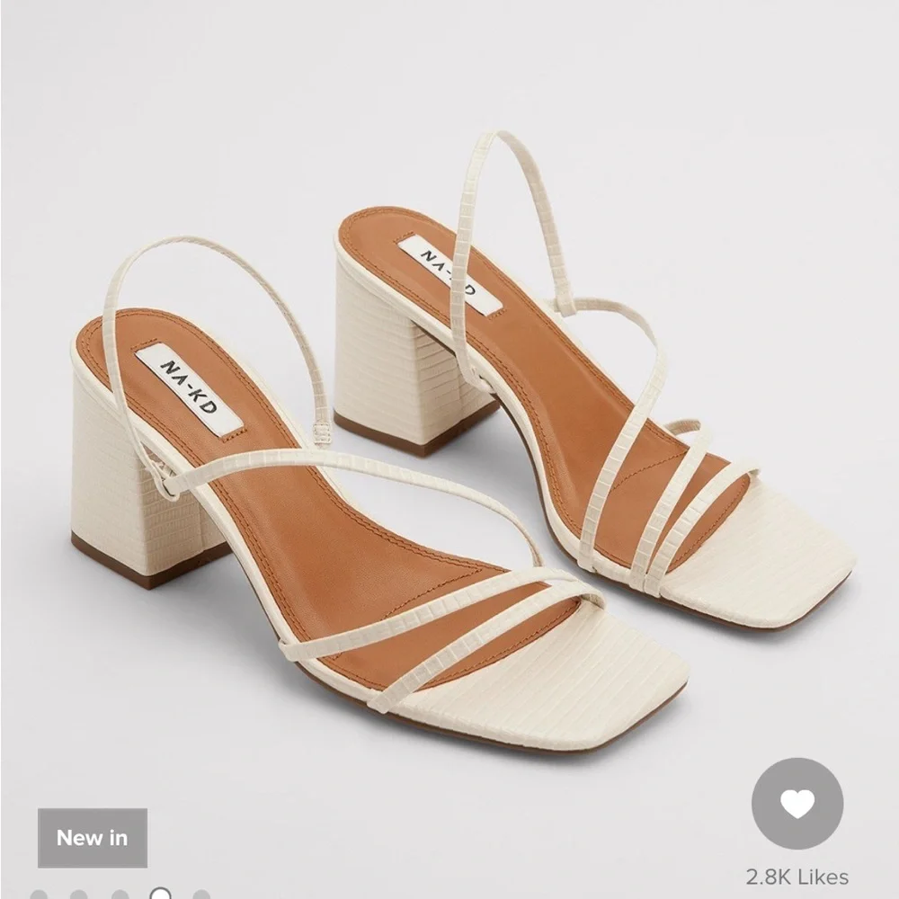 NA-KD Strappy Snake Block Heel_in box - Picture 2 of 12